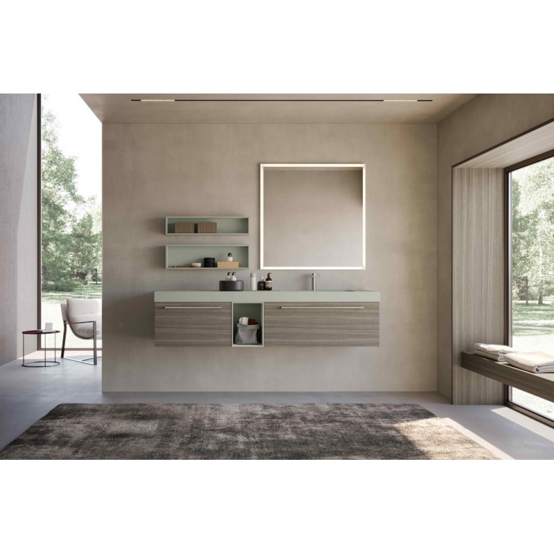 AZZURRA Lime 0 ASTER 032 – 175cm Badmöbel Wandmontage