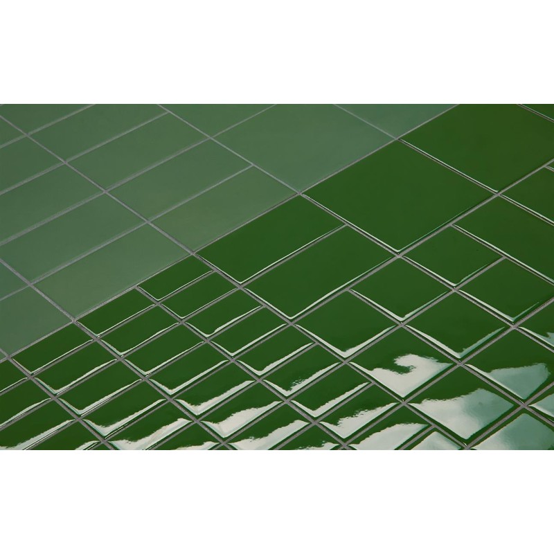 DIN Dark Green Matt Mosaico 7,4x7,4 cm Mutina KGDM47 01