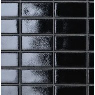 DIN Dark Blue Glossy Mosaic 3.6x7.4cm x 30.2x30.2cm Mutina KGDG75 01