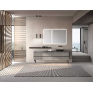 AZZURRA Lime 1.0 Nest 125 Badmöbel – Unicolor Eiche Alba