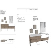 LIME 1.0 JEY 127 - Mobile Bagno AZZURRA 160cm