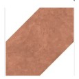 AROMAS Cocoa Gem Hex 9mm – 120x120cm, matt, cotto‑look