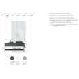 LIME 1.0 JEY 130: Mobile Bagno Laccato Verde Comodoro