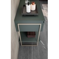 AZZ LIME 1.0 JEY 127/160cm Badmöbel – modern, matt Ottawa, Verona/Creta
