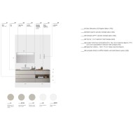 LIME 1.0 LOFTY 135/210cm – AZZURRA Badmöbel LOFTY Beton