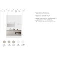 LIME 1.0 LOFTY 135/210cm – AZZURRA Badmöbel LOFTY Beton