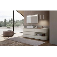 LIME 1.0 LOFTY 135 cm – Mobile Da Bagno AZZURRA, Beton Rigatino