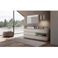 LIME 1.0 LOFTY 135 cm – Mobile Da Bagno AZZURRA, Beton Rigatino