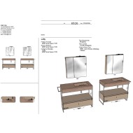 AZZ LIME 1.0 LOFTY 137 Badezimmerschrank
