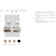 LIME 1.0 LOFTY 137: Mobile bagno laccato terra opaco