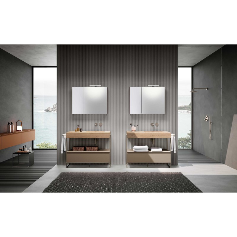 LIME 1.0 LOFTY 137: Mobile bagno laccato terra opaco