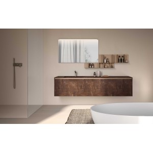Armoire toilette suspendue Lime 1.0 LOFTY 138 BR Brown
