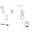 LIME 1.0 139x85cm Bagno Composizione AZZURRA