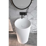 LIME 1.0, 139x85cm, Badmöbel-Komposition, Cristalplant Mattweiß, AZZURRA
