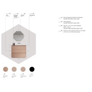 AZZURRA Lime 2.0 228 – Badmöbel Unterschrank Retro Rosa