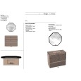 AZZURRA Lime 2.0 228 – Badmöbel Unterschrank Retro Rosa
