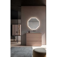 LIME 2.0 228cm mobile bagno laccato Rosa retrò opaco