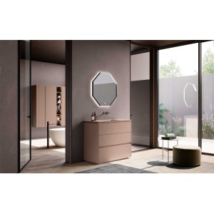 AZZURRA Lime 2.0 228 – Badmöbel Unterschrank Retro Rosa