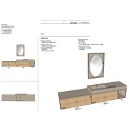 LIME 2.0 233 Natural Oak Bath CabinetAZZURRA