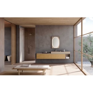 AZZ LIME 2.0 233: Armoire salle de bains suspendue naturelle