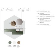LIME 2.0: Mobile Bagno Verde Salvia opaco (AZZ LIME 2.0 234)