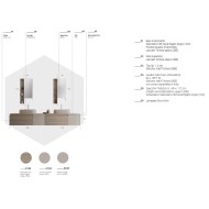 LIME 2.0 238: Mobile Bagno Noce Grigio - AZZURRA