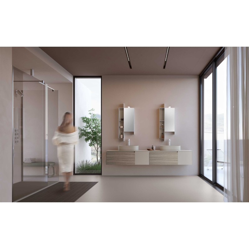 LIME 2.0 238: Mobile Bagno Noce Grigio - AZZURRA