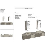 LIME 2.0 238: Mobile Bagno Noce Grigio - AZZURRA