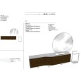 LIME 2.0 240 cm: Smoked Eucalyptus + Tech White Basin