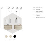 Lime 2.0 241: Mobile Bagno AZZURRA opaco