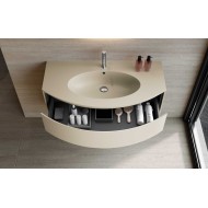 Lime 2.0 241: Modern Lacquered Wood Bath Cabinet