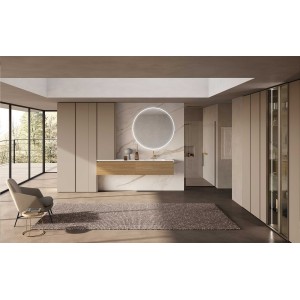 LIME 3.0 308 Bathroom Cabinet – Sand Oak Veneer, AZZURRA