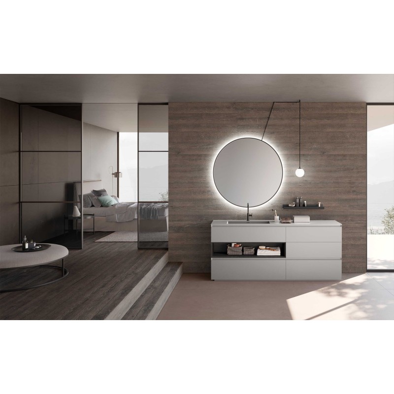 LIME 3.0 309 | Modern lacquered bathroom composition