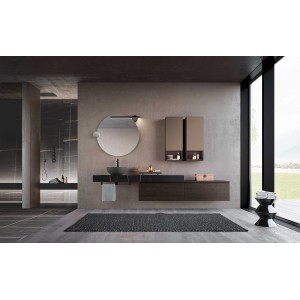 Meuble salle de bains LIME 3.0 310 placage chêne moka