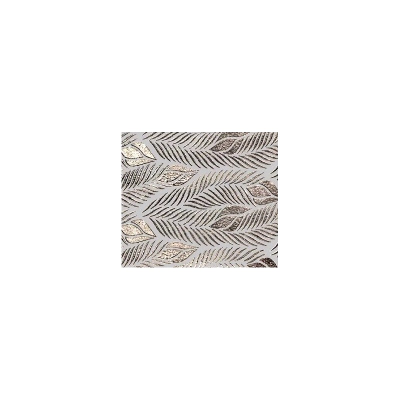 Leaves Silver Glossy tiles 30x100cm