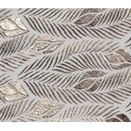 Leaves Silver Glossy tiles 30x100cm