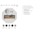 LIME 3.0 313: Mobile Bagno in Legno Laccato Castagno Malto