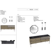 LIME 3.0 313: Mobile Bagno in Legno Laccato Castagno Malto