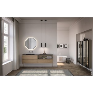LIME 3.0 313 Badmöbel Komposition – Kastanien 1C2, 2M6 Creta