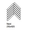 SHIKI SH 04 Gebuerstet Nest 21x42cm ALBA