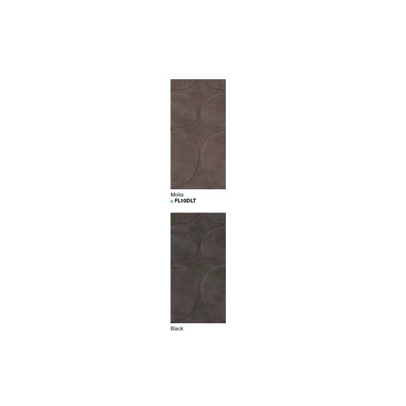 I CEMENTI BLACK DECORO LITO 3D 120x60cm - Italgraniti FL11DLT