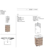 BLOCK Mobile Bagno AZZ BLOCK TUBE C26 rosa opaco 60cm