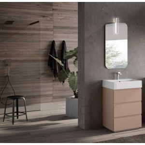 Meuble salle de bains AZZ BLOCK TUBE C26 60cm Rose rétro mat