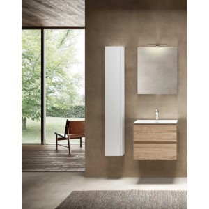 BLOCK Badezimmerschrank SYNTESI C28 85cm Walnuss hell antik – AZZURRA