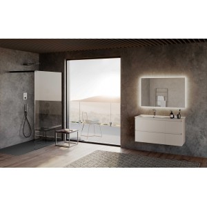 Meuble salle de bains PICASSO C30 105cm Lin Mat AZZURRA