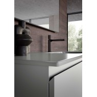 AZZ BLOCK SLIM C31: Modern Laquered Wood Bath Cabinet