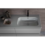 AZZ BLOCK SLIM C31: Modern Laquered Wood Bath Cabinet