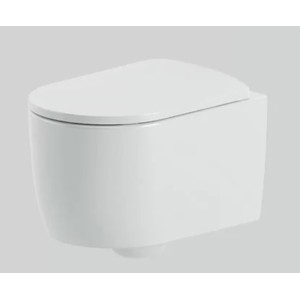 MONET ARTCERAM WANDDECKELLOSES WC – quadratisch-oval, modern