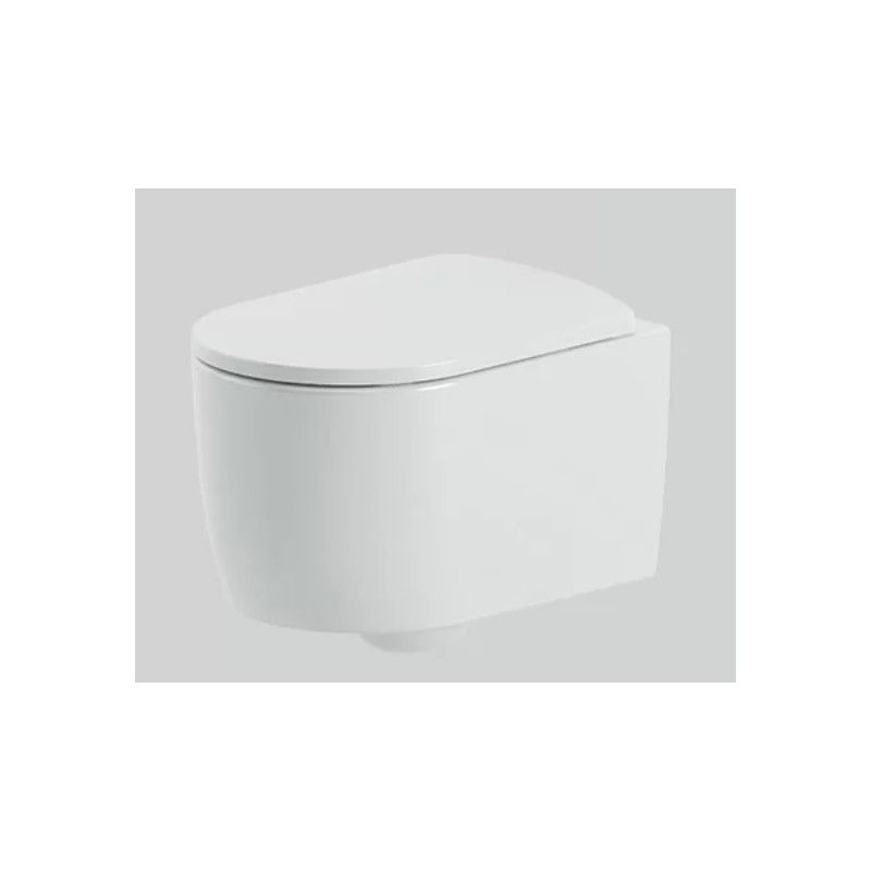 MONET ARTCERAM WANDDECKELLOSES WC – quadratisch-oval, modern