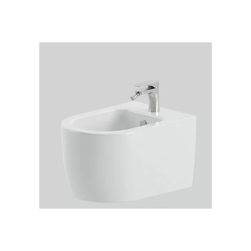 Monet Arceram 1-Loch-Wandbidet – modernes, quadratisch-oszillierendes Design